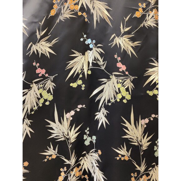 Vintage Oriental Button Down Short Sleeve Mandarin Collar With Pankou Buttons - Picture 6 of 6